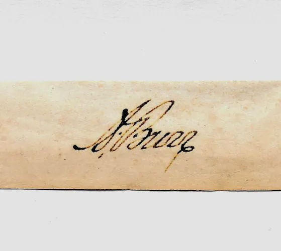Aaron Burr Autograph Reprint On Genuine Original Period 1790s Paper