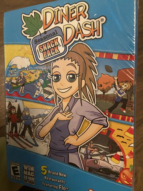 PC Diner Dash 3 Games! Hometown Hero, Flo Go, and Boom! Collectors