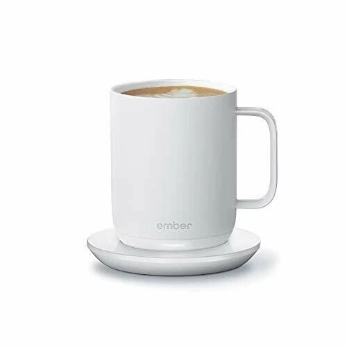 Ember Temp Control Smart Mug 2 - 10 oz White - App Controlled Heated Coffee Cup