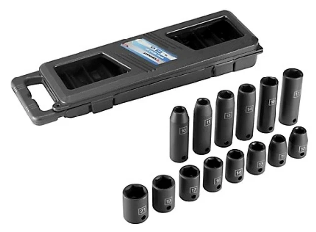 JobSmart KIV0033 6-Point 1.3cm Guida Chiave a Bussola Set, MM, 14 PC