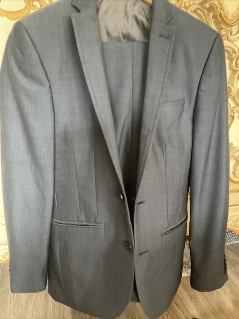 Giacca tuta ragazzo Next 34S pantaloni 28R aderente con cravatta
