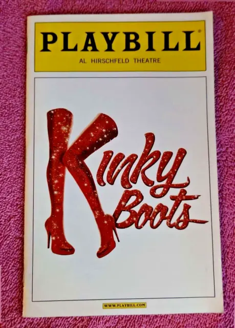 Kinky Boots MARCH 2013 Broadway Playbill New York City Billy Porter Stark Sands