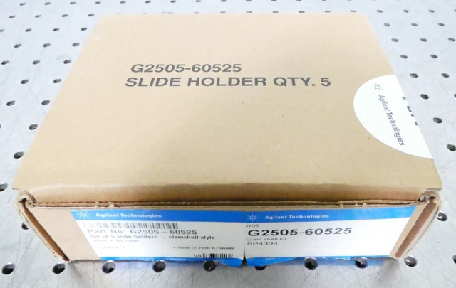 R160942 Agilent G2505-60525 Slide Holder - Clam Shell Style - Box of Five