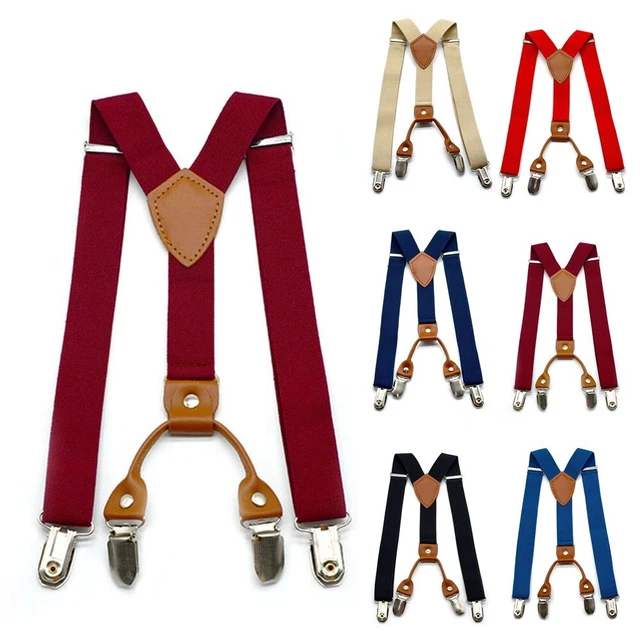 1X  M Shap Adjustable Fashionable Soft  Suspender Elastic Material Band 2.5*65cm