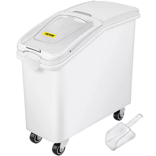 VEVOR Dry Ingredient Bin 21 Gallon Storage Bin w/ Caster Restaurant Kitchen