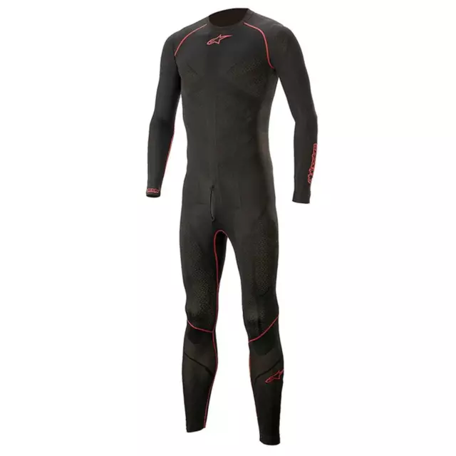 Sottotuta moto Alpinestars Ride Tech Lite 1 pezzo - nero/rosso