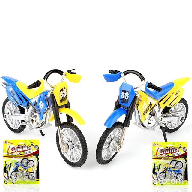 Mini modèle moto motocross diecast jouet doigt unique pour enfants et adultes