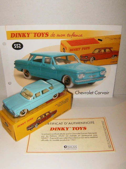 Chevrolet corvair 1/43 Dinky Toys Meccano in France N°552 - Collection