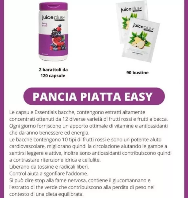 Juiceplus+bacche drenante più control bruciagrassi