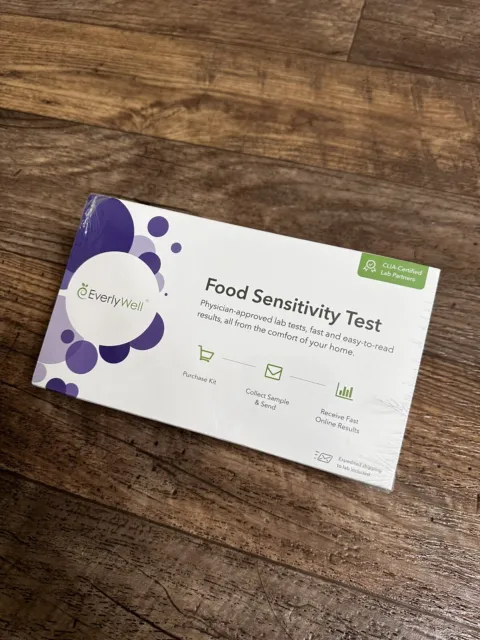 NUEVO Kit de Prueba de Sensibilidad Alimentaria EverlyWell Sellado 96 Alimentos