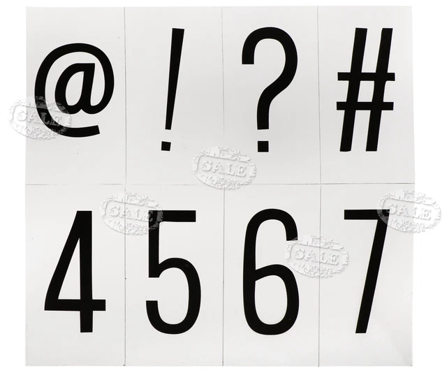 95 PCS LETTERS/NUMBERS/SYMBOLS/EMOTICONS for Cinema Light Up Sign ...