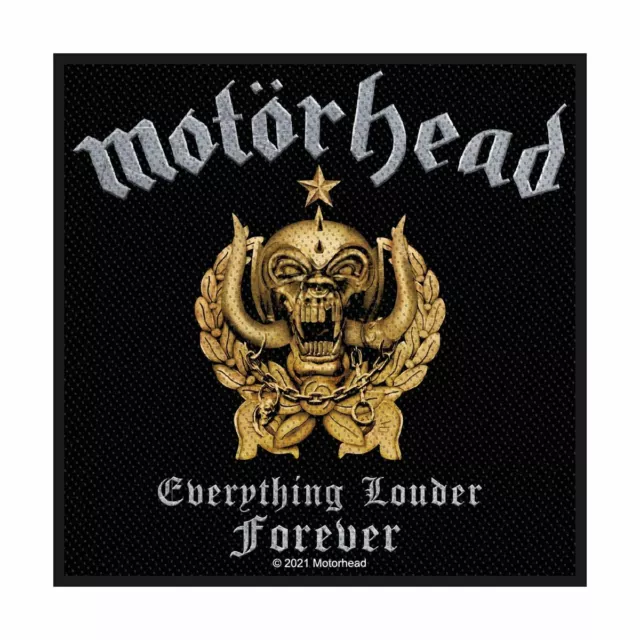 MOTORHEAD everything louder forever 2021 WOVEN SEW ON PATCH official merch LEMMY