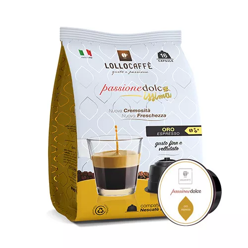 192 Capsule Compatibili Nescafè Dolce Gusto Lollo Caffè Miscela Oro