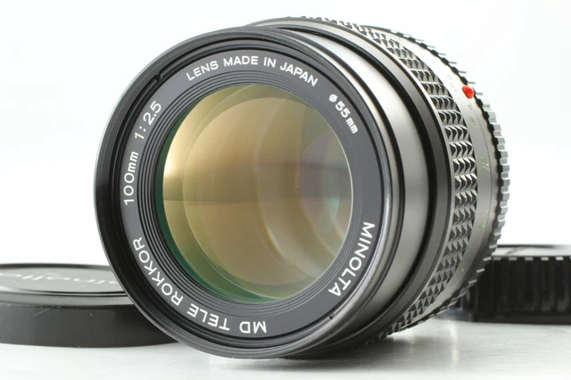 【Exc+++++】 Minolta MD Tele Rookor 100mm f2.5 Telephoto MF Lens From JAPAN #2086