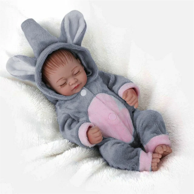 Realistic Reborn Newborn Baby Dolls Full Body Vinyl Silicone Preemie Girl Doll