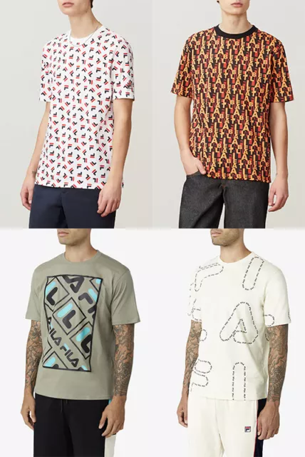 Fila all over shop print t shirt