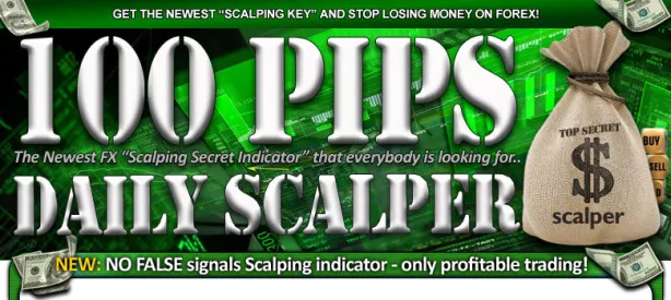 📩 (ITA/ENG) Forex Indicator 100 Pips Daily Scalper alert sonoro + email