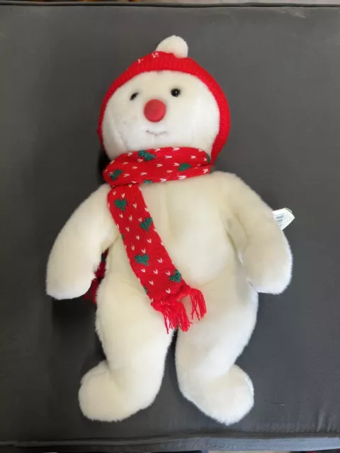 TY Beanie Buddy Snowboy the Snowman  Very Soft  tag still on  14.5”  (1999)