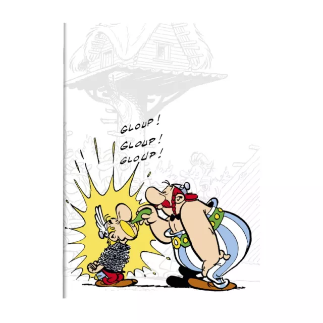 Cahier Piqué A4 - 96 pages Séyès - Astérix et Obélix - Gloup Gloup Gloup !