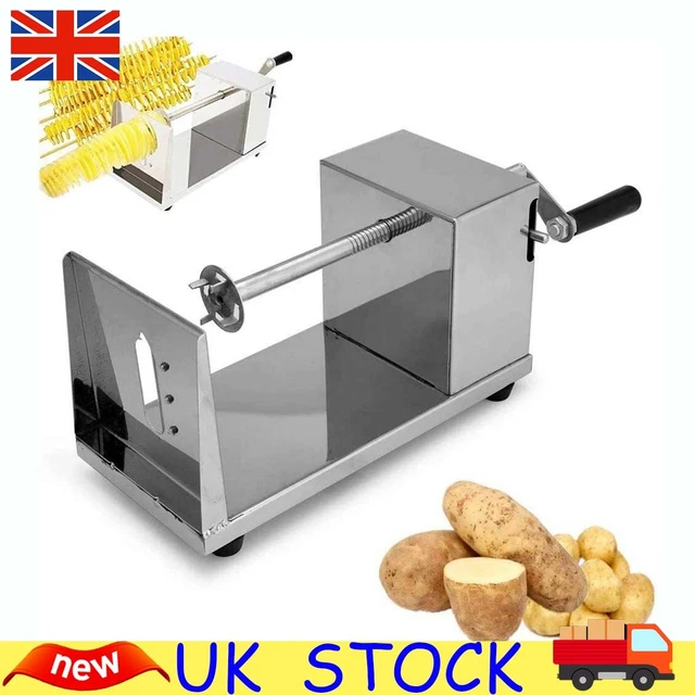 thumbnail: Handmatige Aardappel Spiraalsnijder - Roestvrijstalen Twisted Potato Slicer Voor Friet En Chips