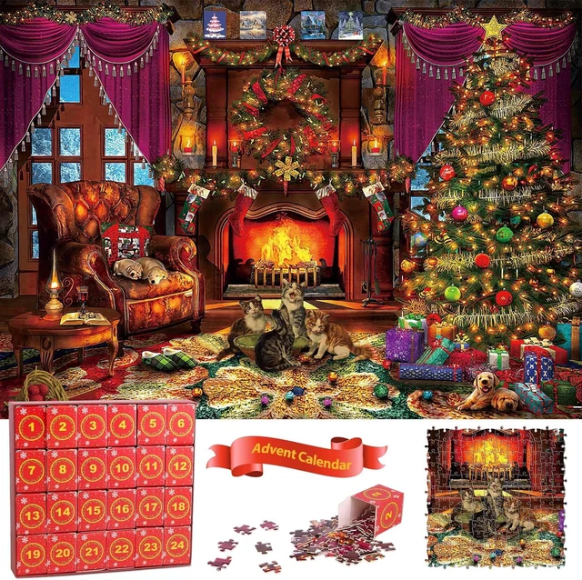 ADVENT CALENDAR 2023 Christmas Jigsaw Puzzles for Kids Adults 1008