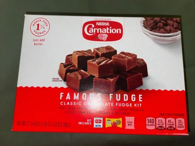 Carnation Famous Classic Chocolate Fudge Kit 27.75 oz. Makes Over 1 1/2 Lb's