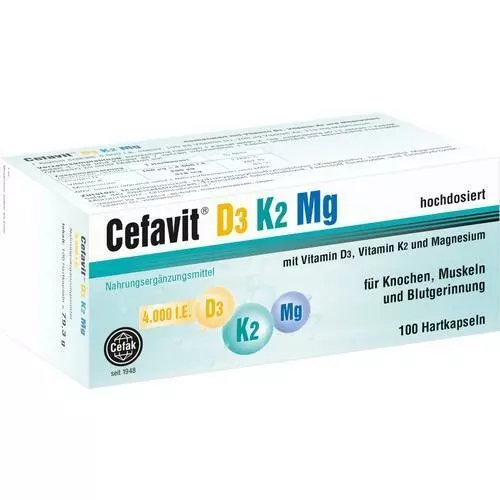 CEFAVIT D3 K2 Mg 4.000 I.E. Hartkapseln 100 St PZN 15580167