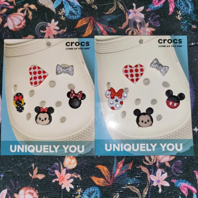 ⭐️NWT⭐️ Disney Crocs Jibbitz LIMITED EDITION 5 Pack Mickey Mouse Castle  Pretzel