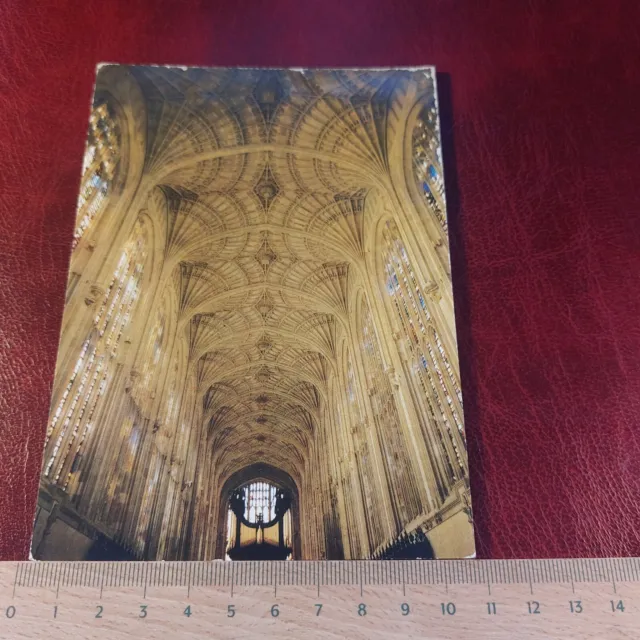Vintage Postcard King's College Chapel Cambridge The Great Vault