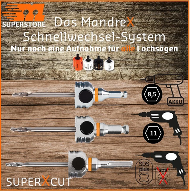 Starrett Hartmetall-Lochsäge 89 Mm – Für Holz, MDF, Kunststoff & Fliesen, Schnitttiefe 54 Mm