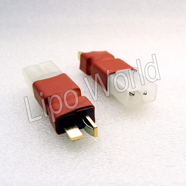 YOWOO Adapter Deans T-Stecker Auf EC5 Buchse – 4 Stück, Für RC-Modelle, LiPo-Akkus | Löffrei, Geringer Widerstand