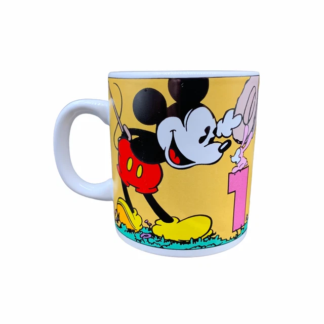 Disney Mickey Mouse Tasse mit Foto Kaffee Becher Teetasse Wie neu