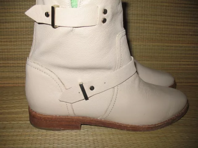 Joie Hoxton cream leather boots. Sz. 8 (38) 2