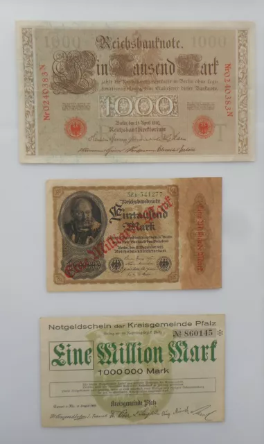 Reichsbanknoten - Notgeldscheine - Darlehnskassenscheine -- Konvolut 2