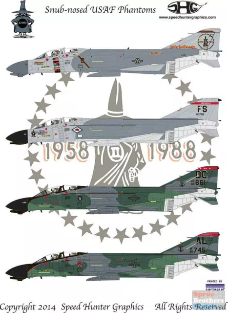 RAPSH32003 1:32 Speed Hunter Graphics - F-4C F-4D Phantom II 'Snub-nosed USAF RAPSH32003 1:32 Speed Hunter Graphics - F-4C F-4D Phantom II 'Snub-nosed USAF