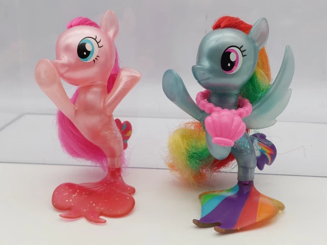 MY LITTLE PONY MLP FIM Movie Sea Pony Rainbow Dash Pinkie Brushable ...