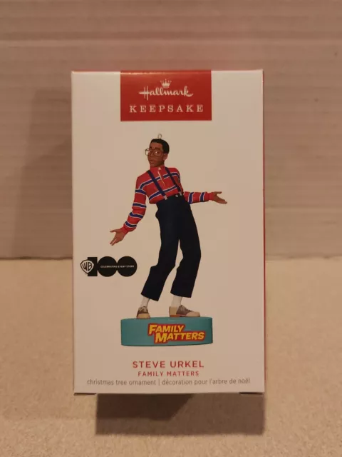 2023 Hallmark Ornament - STEVE URKEL MAGIC SOUND Family Matters WB 100 Years NIB