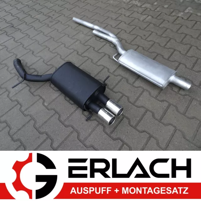 Sportauspuffanlage für Audi A4 B5 2.4 2.6 2.8 quattro Auspuffanlage 7232