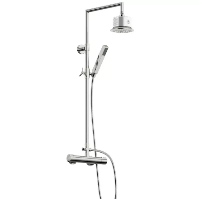 Mode Chrome Contemporary Square Exposed mixer shower