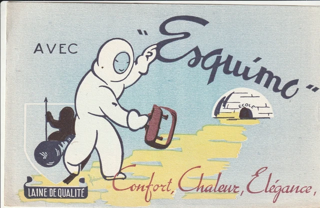 H3 Ancien Buvard - ESQUIMO  Laine de Qualité Confort Chaleur Elegance