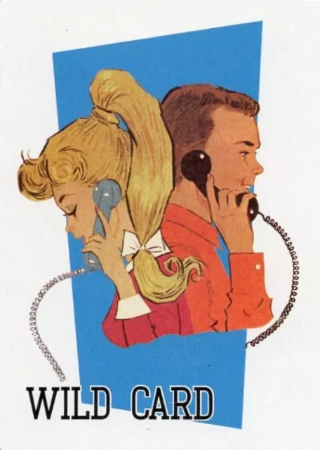 SELTENE MODERNE ""Barbie & Ken am Telefon"" JOKER Spielkarte #08