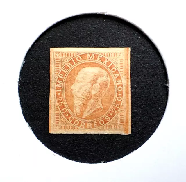 Mexico Mexique / Classic Stamp 1866 Maximilien / 25 C