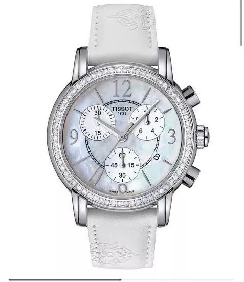 Tissot Dressport Diamond MOP Dial Ladies Watch T0502176711700  MSRP $2,050