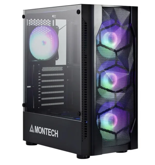 Montech X3 ATX Gaming PC - Intel i7-12700K, RTX 4070, 32GB RAM, 1TB SSD, 750W