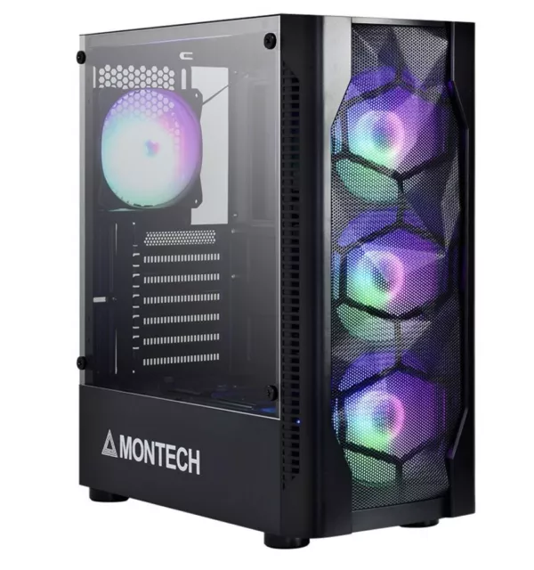 Montech X3 ATX Gaming PC - Intel i7-12700K, RTX 4070, 32GB RAM, 1TB SSD, 750W Montech X3 ATX Gaming PC - Intel i7-12700K, RTX 4070, 32GB RAM, 1TB SSD, 750W