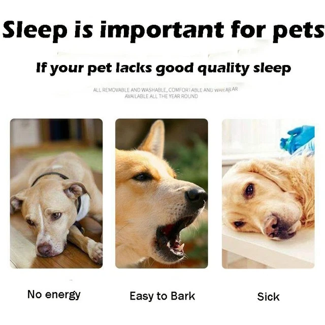Bed Pet Fluffy Dog Cat Calming Sleeping Soft Plush Nest Warm Kennel Donut 8