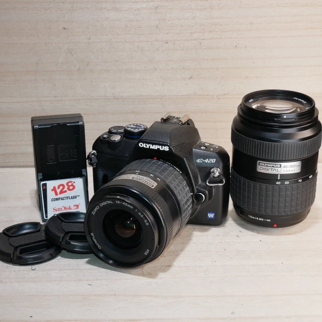 OLYMPUS E-420+14-42mm ショップ & 40-150mm レンズセット OLYMPUS