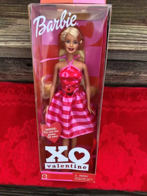 XO Valentine Barbie Doll Mattel  55517 Dated 2002 Never Removed From Box