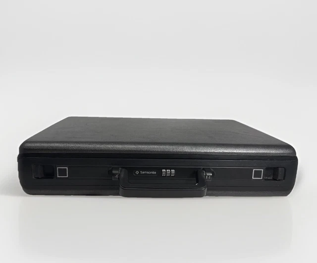 SAMSONITE OMEGA GL Briefcase Charcoal Gray Slim Hard Clamshell