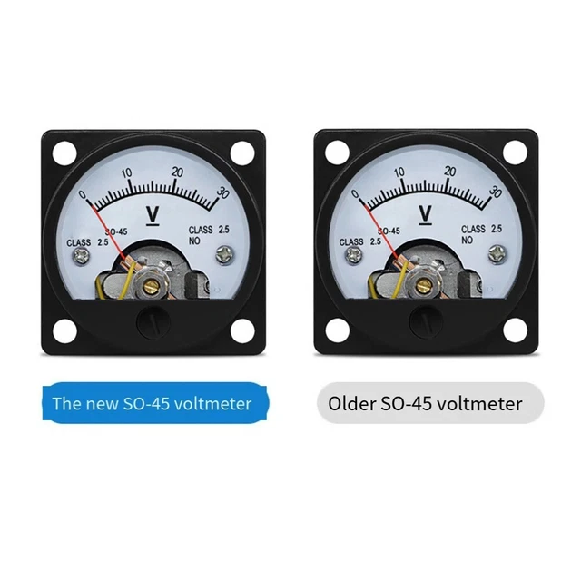 Compteur Analogique Ampèremètre AC 3A Classe 2.5 - Écran Rond SO-45 Pour Tableau électrique